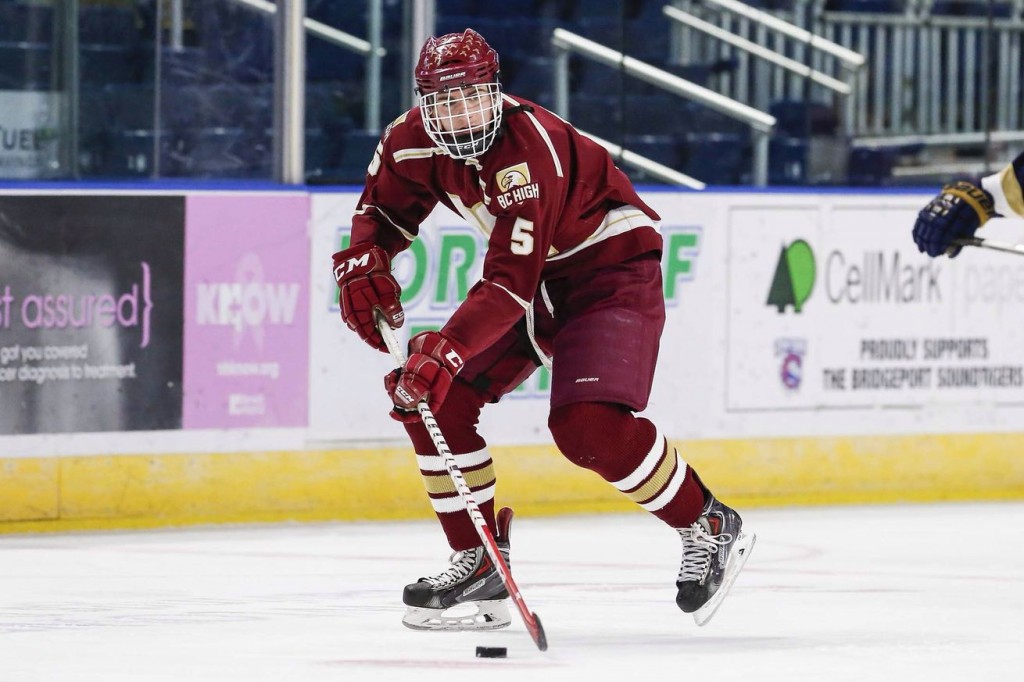 Former Boston College High School defenseman Ryan Shea , a draft pick of the Chicago Blackhawks, will help fill the holes at the blue line for Northeastern.