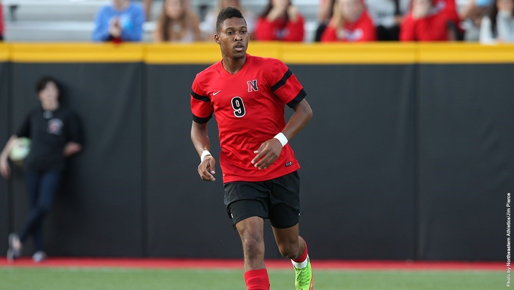 Senior striker Khesanio Hall scored in double overtime on Friday to give NU a 1-0 victory over Saint Joseph's (Image Credit: The Huntington News)